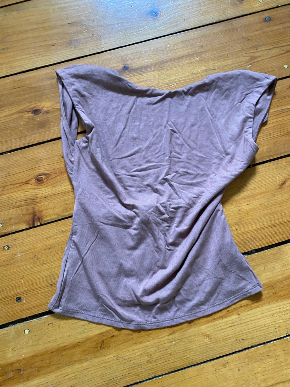 See You Monday Mauve backless tee size small Color